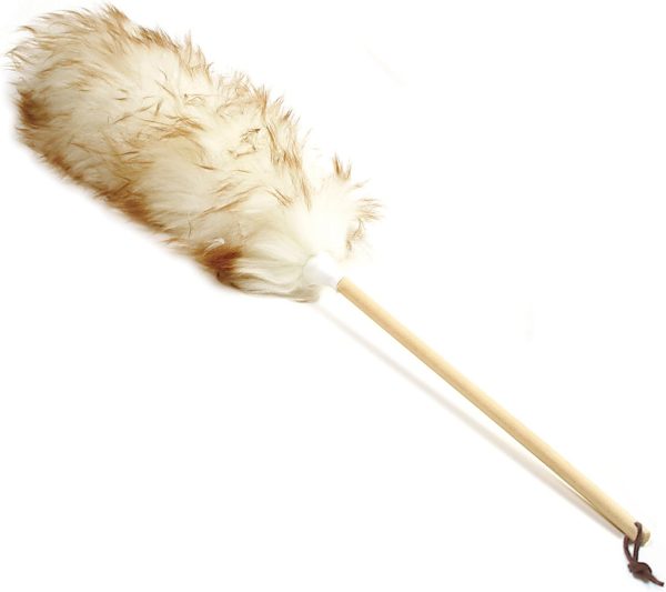 24-Inch Pure Lambs Wool Duster with Wood Handle