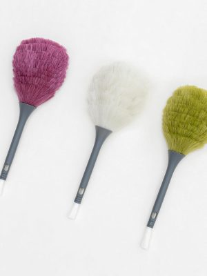 3 Pack Microfiber Delicate Duster & Detail Brush - Dual Ended Duster with Microfiber, Electrostatic and Washable Screen Static Cleaning Tool for Office, Car, Laptop, Screen, Keyboard, TV