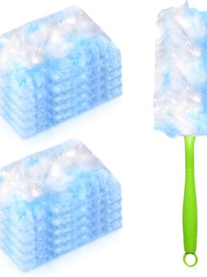 Duster Refills with Duster Refills,10 Count 180 Heavy Duty Dusters Refills,Multi Surface Heavy Duty Feather Dusters Kit for Cleaning Kitchens,Bedrooms,Bathrooms,Studies,Cars