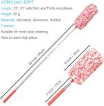 4 Pcs, [Microfiber] Hand [Duster] [Washable] Microfibre Cleaning Tool Extendable [Duster]s for Cleaning Office, Car, Computer, Air Condition