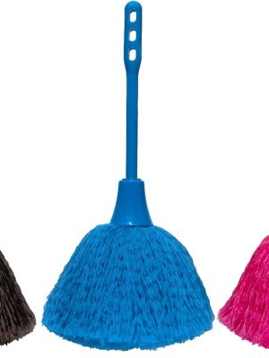3 Pack Microfiber Delicate Duster,Comfortable Non Slip Handle, 3 Colour Washable Dusting Brush for Blinds Kitchen Keyboard Office