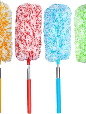 4 Pcs, [Microfiber] Hand [Duster] [Washable] Microfibre Cleaning Tool Extendable [Duster]s for Cleaning Office, Car, Computer, Air Condition