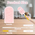 40 Count Heavy Duty Dusters Refills 360°, Disposable Dusters Kit Compatitable with  Handles, Multisurface 360° Dusters+1 Extended Handle +1 Handle (Pink)
